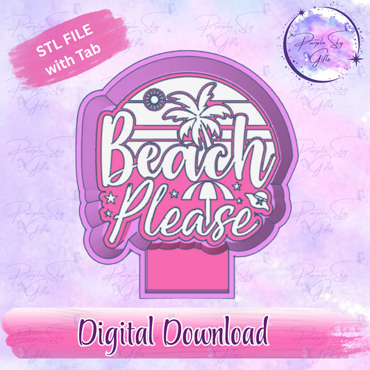 Beach Please Mold Housing STL Digital File