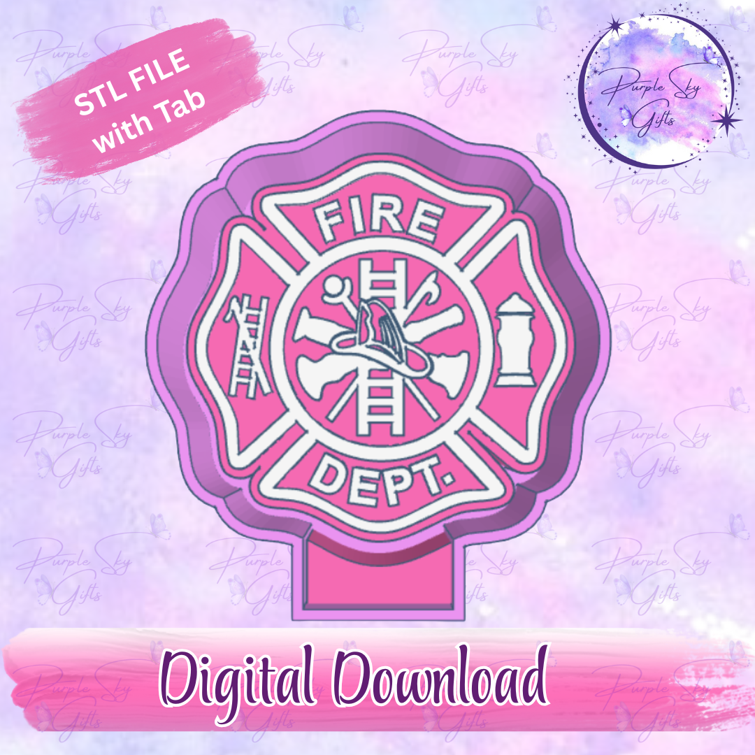 Fire Department Shield Housing STL Digital File