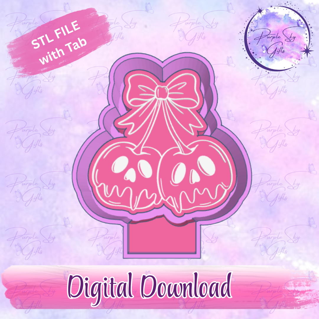 Poisoned Apple Cherries Freshie Mold Housing STL Digital File