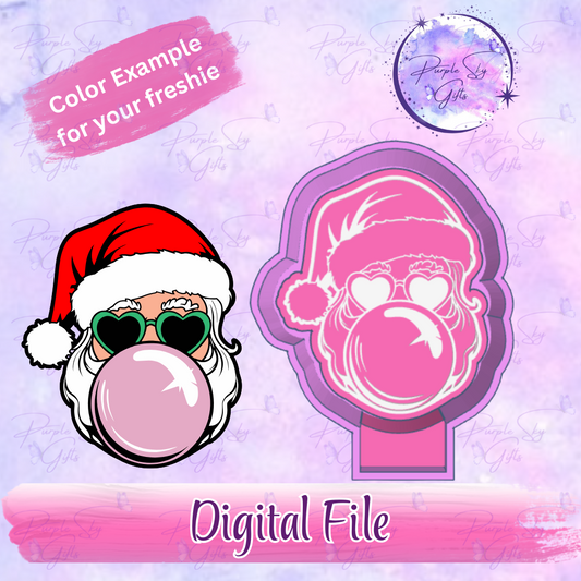 Bubblegum Santa Claus Mold Housing STL Digital File
