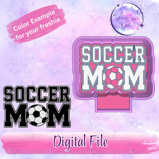 Soccer Ball Mom Freshie Mold Housing STL Digital File