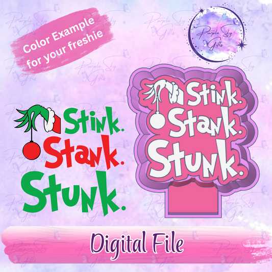 Stink Stank Stunk Freshie Mold Housing STL Digital File