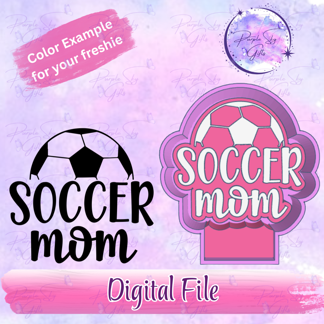 Soccer Mom Freshie Mold Housing STL Digital File