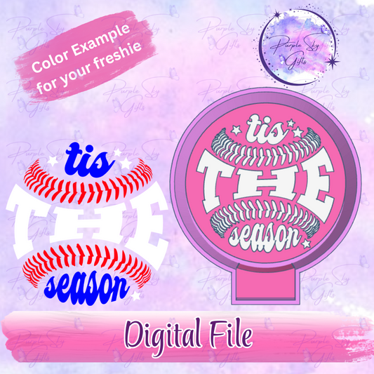 Tis The Season Baseball Freshie Mold Housing STL Digital File