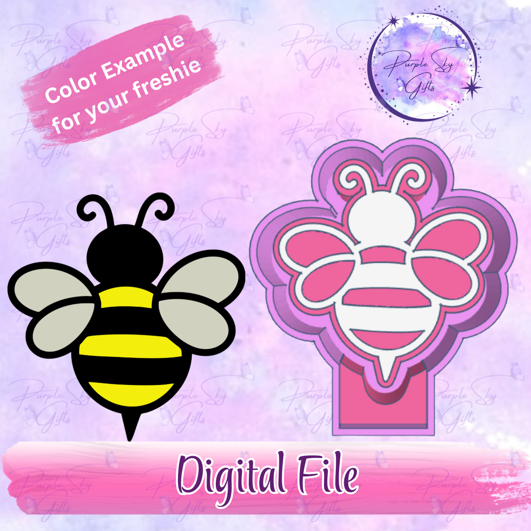 Bumble Bee Freshie Mold Housing STL Digital File