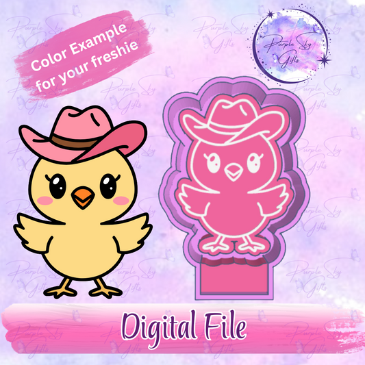 Cowboy Chick Mold Housing STL Digital File