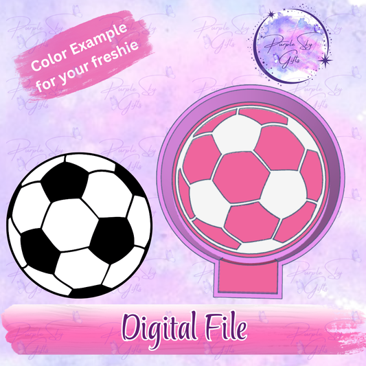 Soccer Freshie Mold Housing STL Digital File