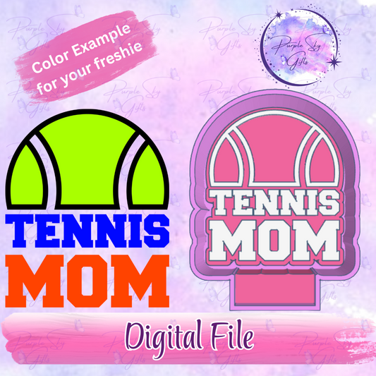 Tennis Mom Freshie Mold Housing STL Digital File