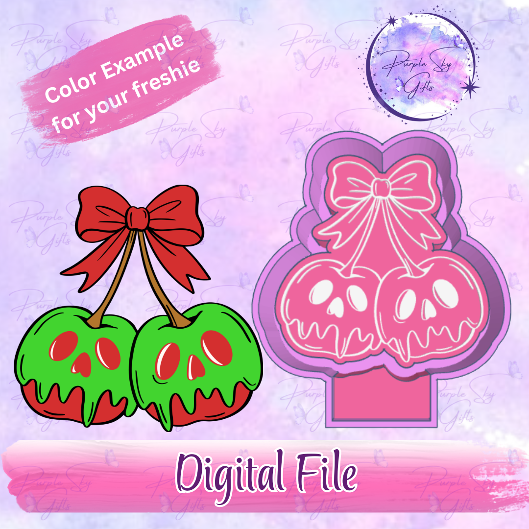 Poisoned Apple Cherries Freshie Mold Housing STL Digital File