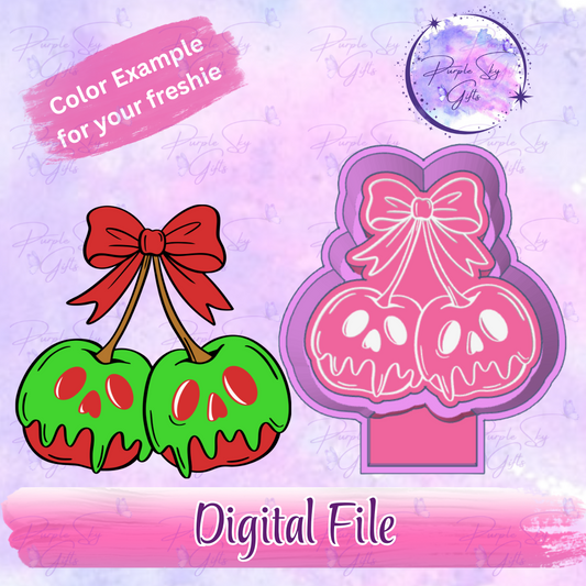 Poisoned Apple Cherries Freshie Mold Housing STL Digital File
