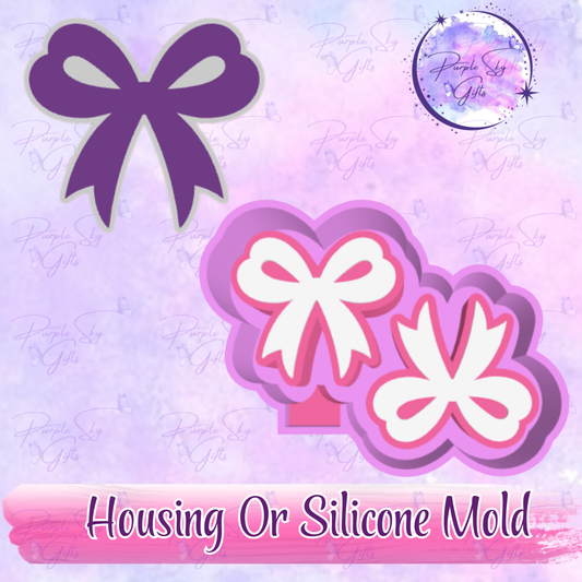 Bow 1 Vent Freshie Mold Housing or Silicone Mold