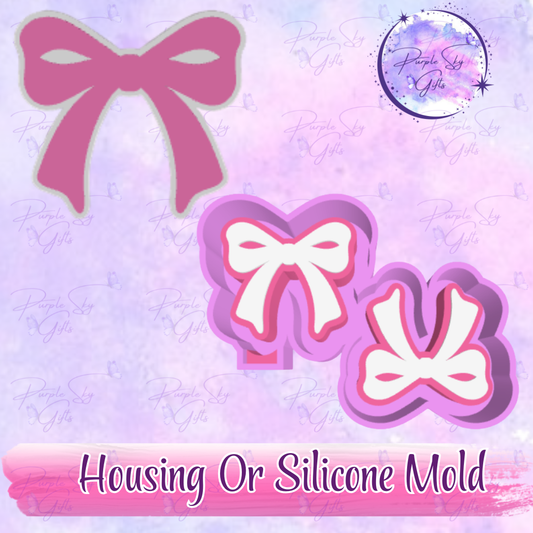 Bow 2 Vent Freshie Mold Housing or Silicone Mold