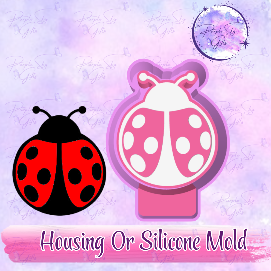 Ladybug Freshie Mold Housing or Silicone Mold