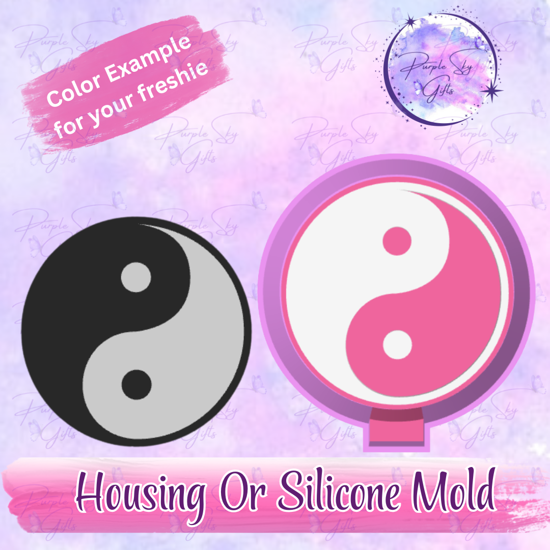Yin Yang Freshie Mold Housing or Silicone Mold