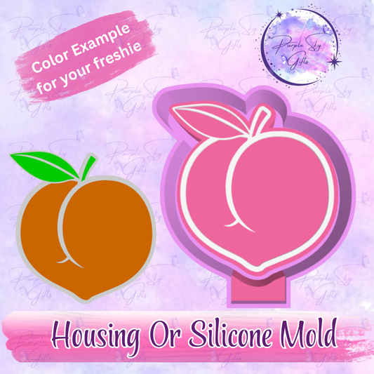 Peach Freshie Mold Housing or Silicone Mold