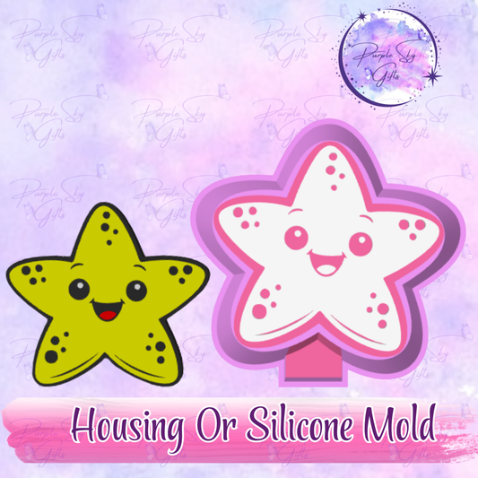 Starfish Freshie Mold Housing or Silicone Mold