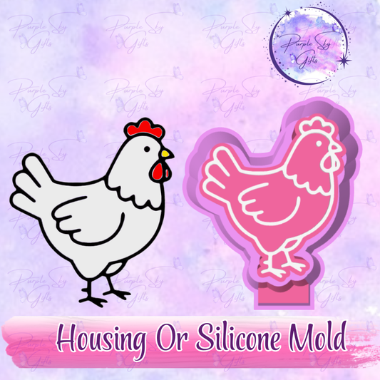 Chicken Hen Freshie Mold Housing or Silicone Mold