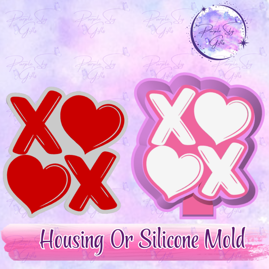 XOXO Freshie Mold Housing or Silicone Mold