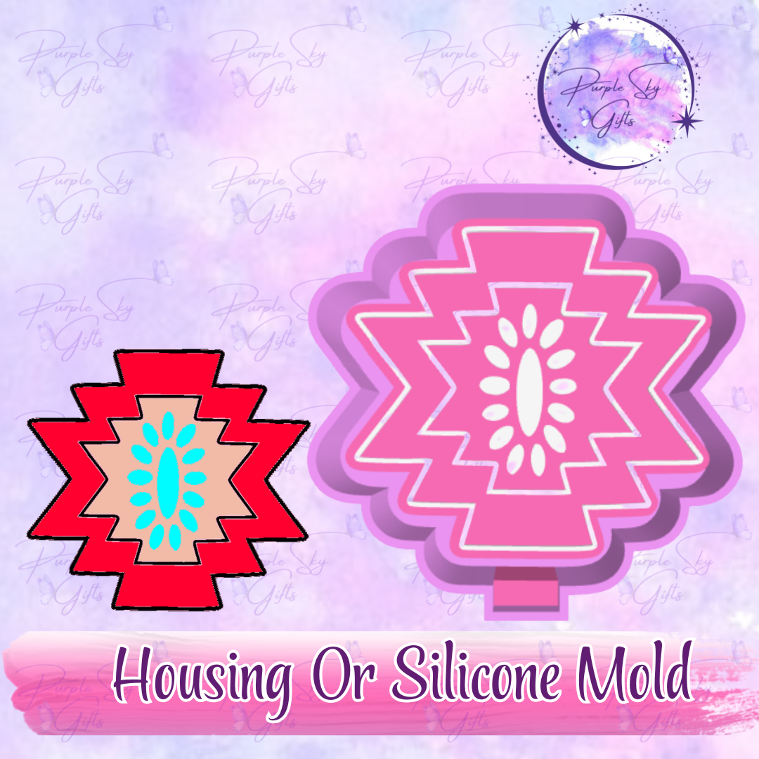 Aztec Stone Freshie Mold Housing or Silicone Mold