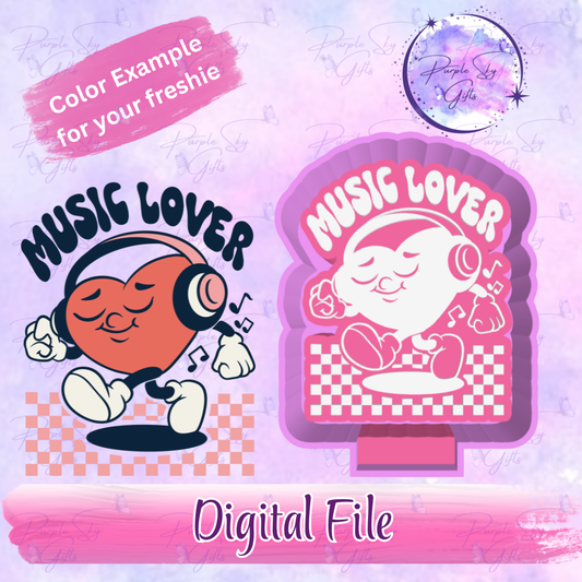 Music Lover Freshie Mold Housing STL Digital File