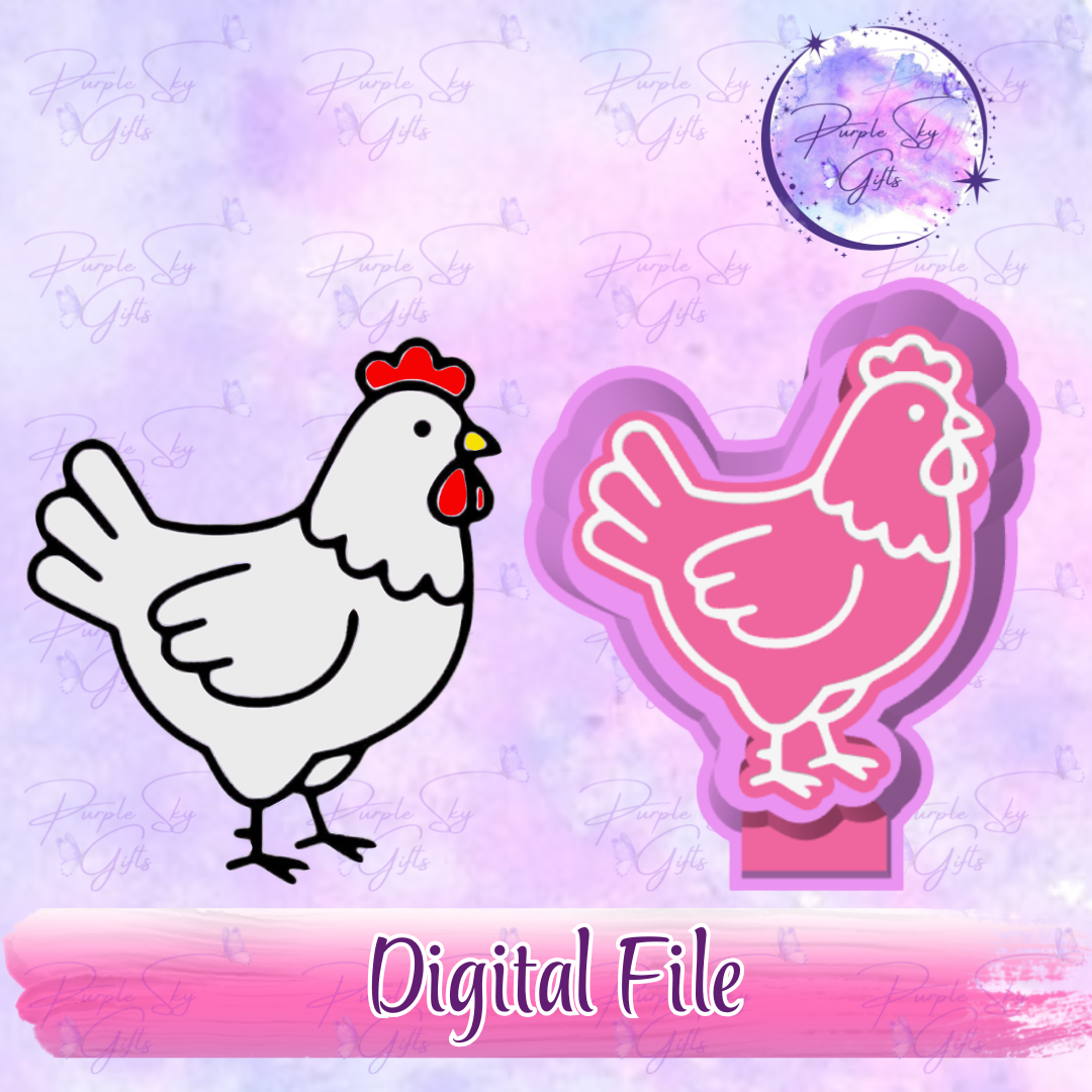 Chicken Hen Freshie Mold Housing STL Digital File