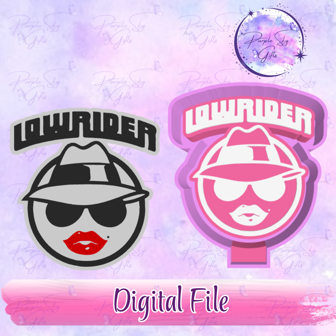 Lowrider Woman Female wth Wording Freshie Mold Housing STL Digital File