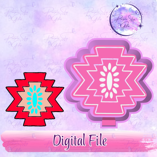 Aztec Stone Freshie Mold Housing STL Digital File