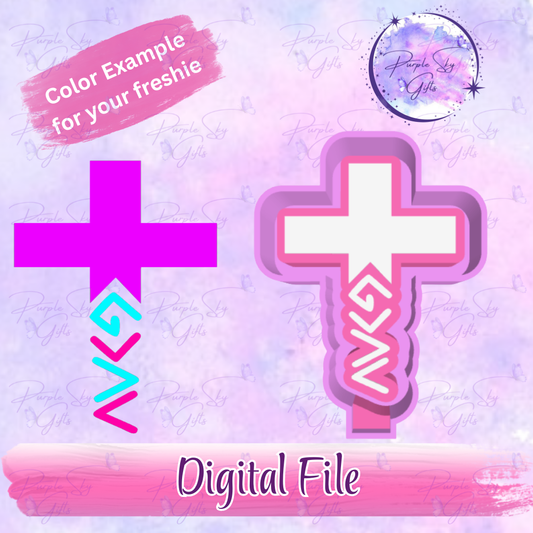 God Is Greater Than The Highs And Lows Solid Freshie Mold Housing STL Digital File
