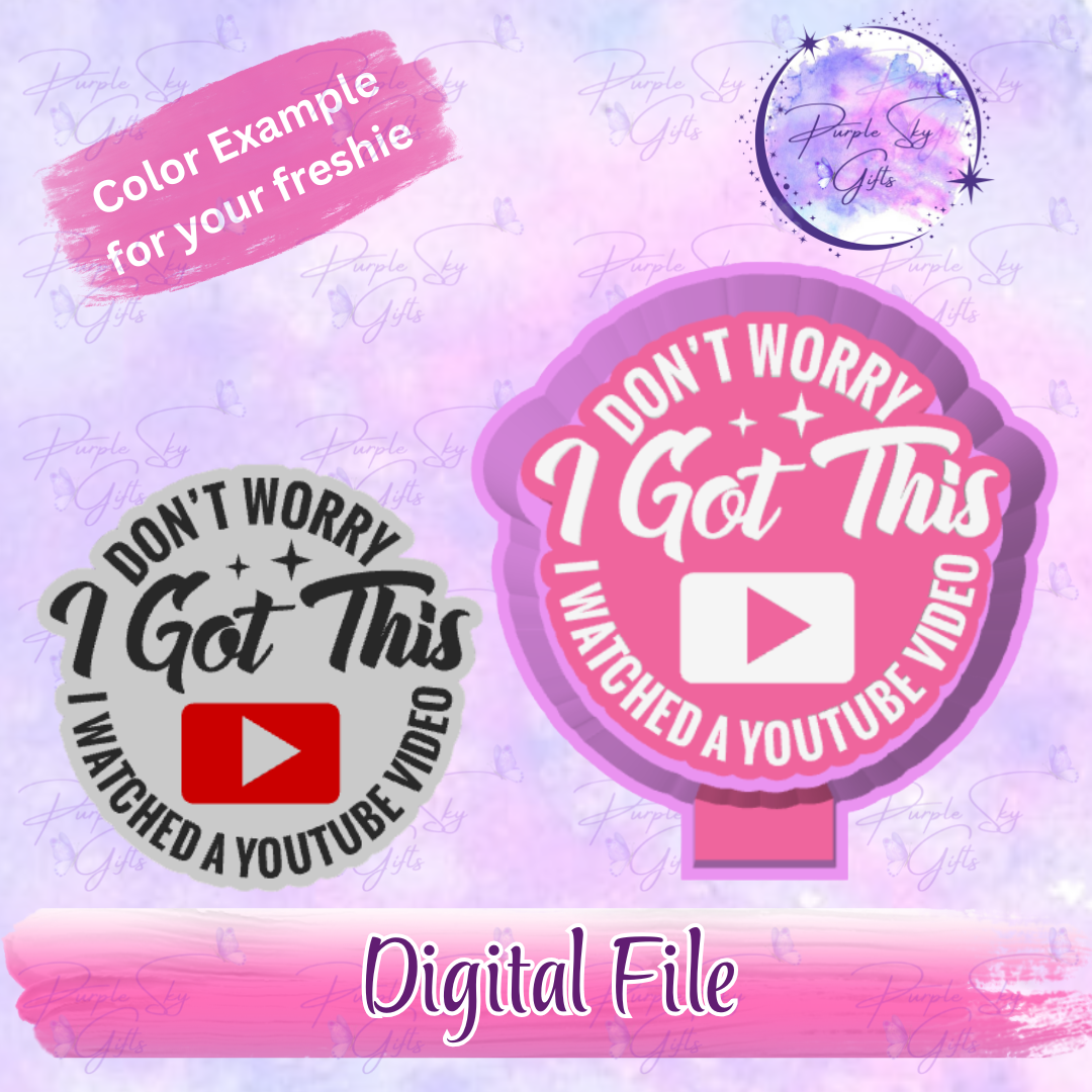 Don't Worry I Got This I Watched A YouTube Video Freshie Mold Housing STL Digital File