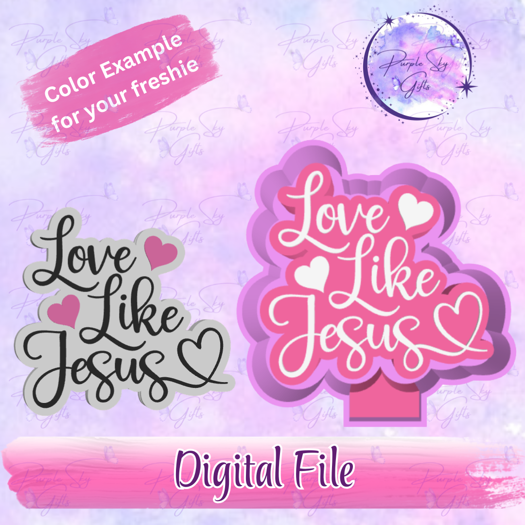 Love Like Jesus Freshie Mold Housing STL Digital File