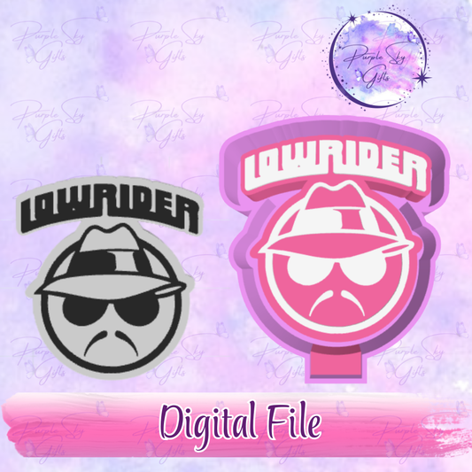 Lowrider Man Male Wording Freshie Mold Housing STL Digital File