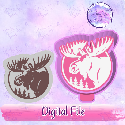 Moose Head Freshie Mold Housing STL Digital File