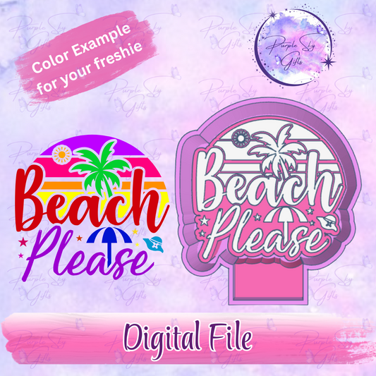 Beach Please Mold Housing STL Digital File
