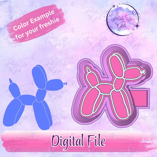 Balloon Dog Mold Housing STL Digital File