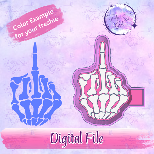 Bones Middle Finger Housing STL Digital File