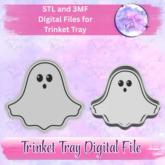 Ghost Trinket Tray Digital STL and 3MF Files