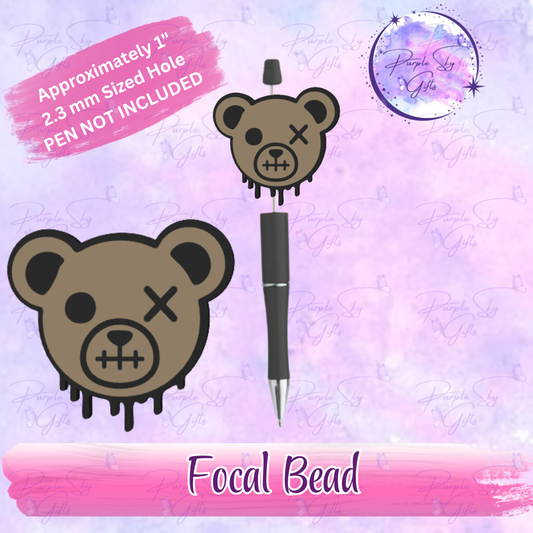 Creepy Bear Focal Bead
