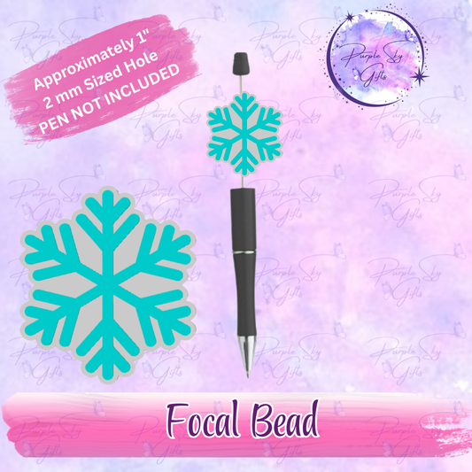Snowflake Focal Bead