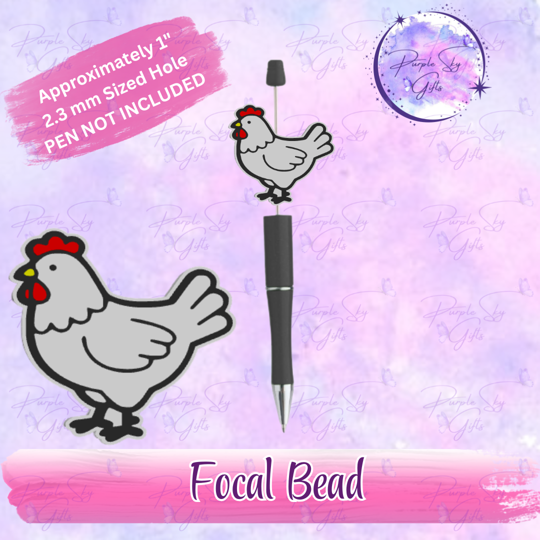 Chicken Hen Focal Bead