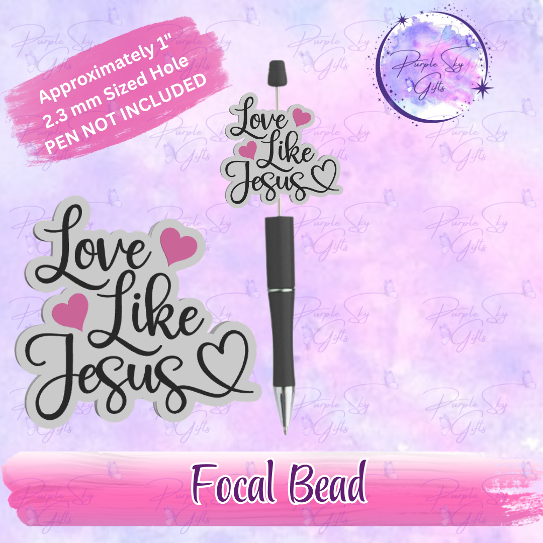 Love Like Jesus Straw Topper