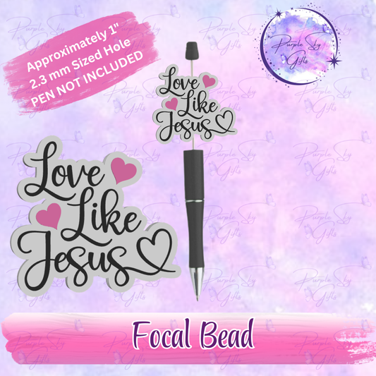 Love Like Jesus Straw Topper