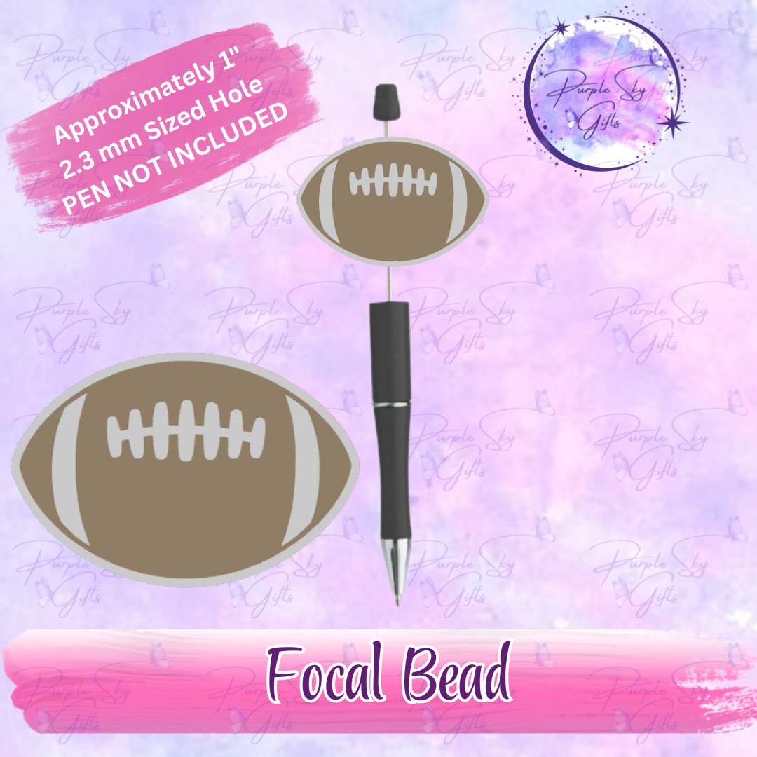 Football Focal Bead