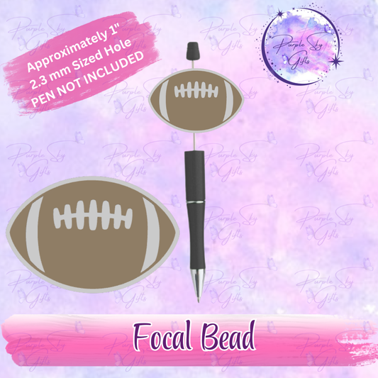 Football Focal Bead