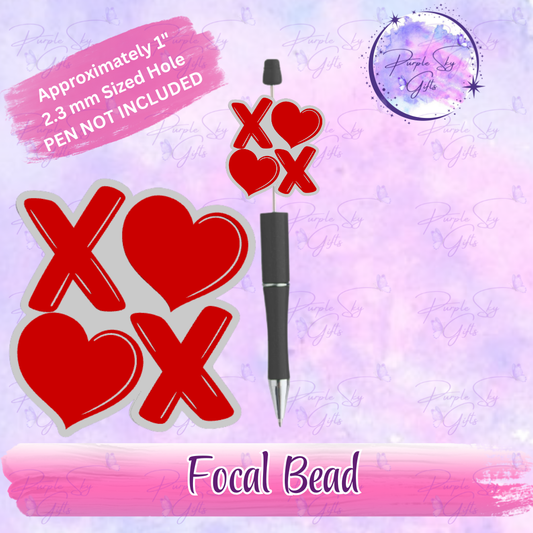 XOXO Focal Bead