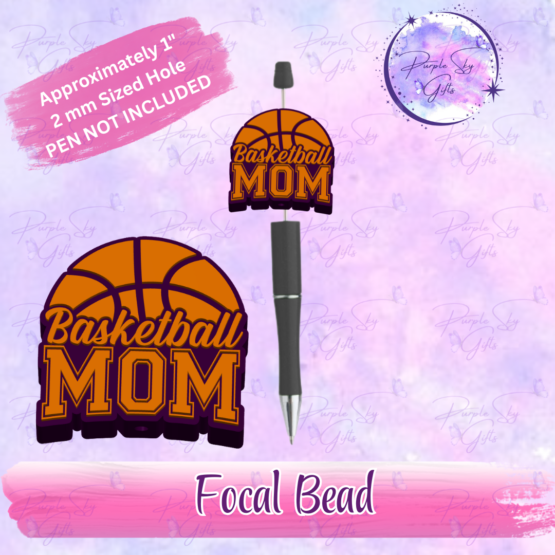 Basketball Mom Focal Bead