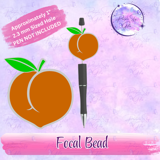 Peach Focal Bead