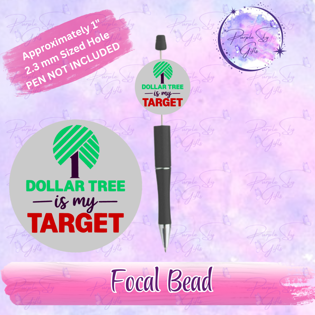 Dollar Tree Is My Target Focal Bead Digital STL and 3MF Files