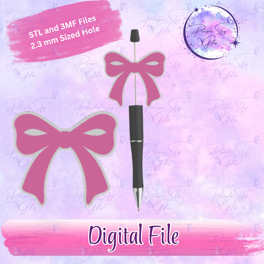 Bow 2 Focal Bead Digital STL and 3MF Files