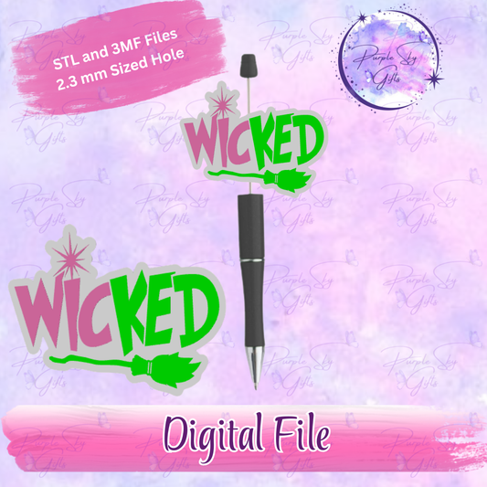 Wicked Focal Bead Digital STL and 3MF Files