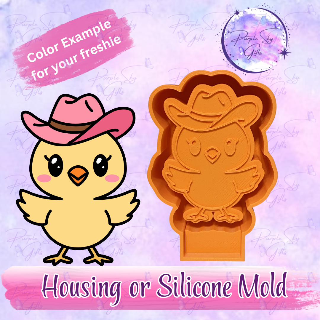 Cowboy Chick Freshie Housing or Silicone Mold